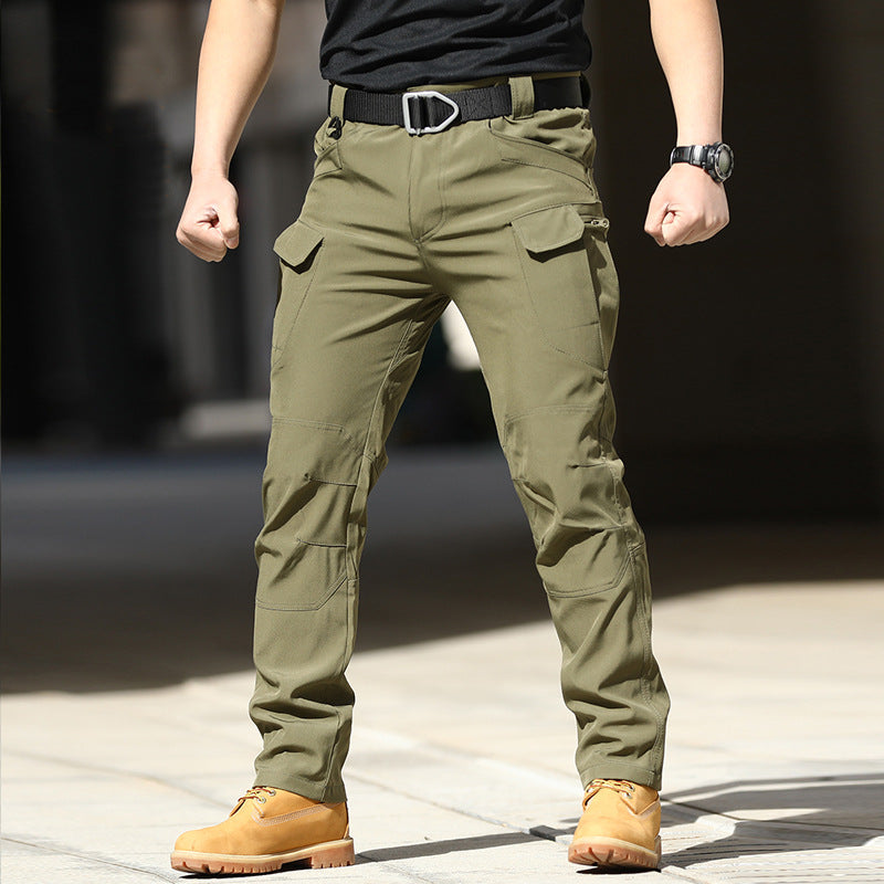 Tactical Outdoor Stretch Work Pants Loose-fitting Softshell Pants